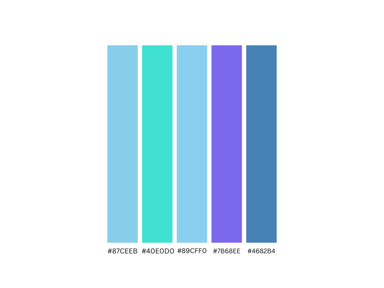 Blue color range