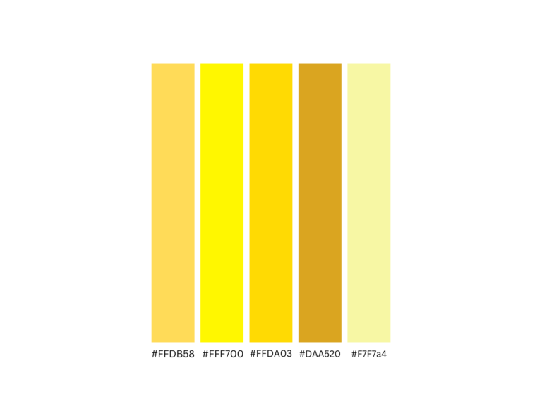 Yellow color range