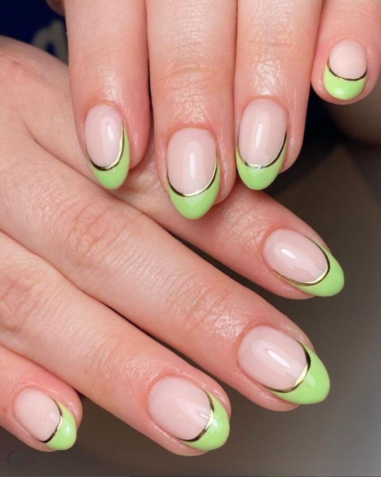 Green French Tip