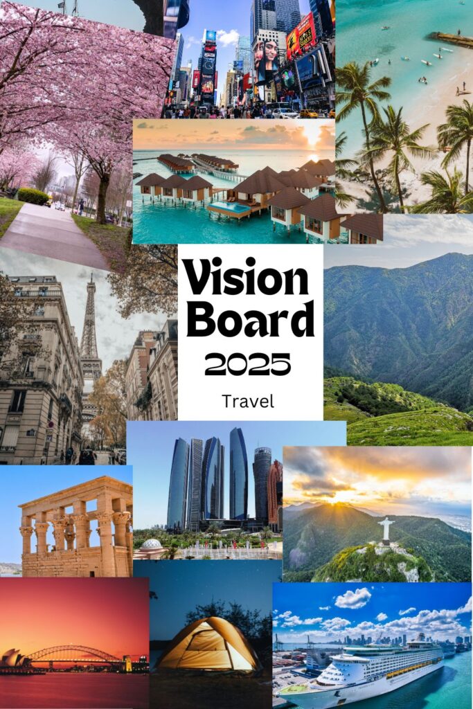 Vision Board Travel 2025