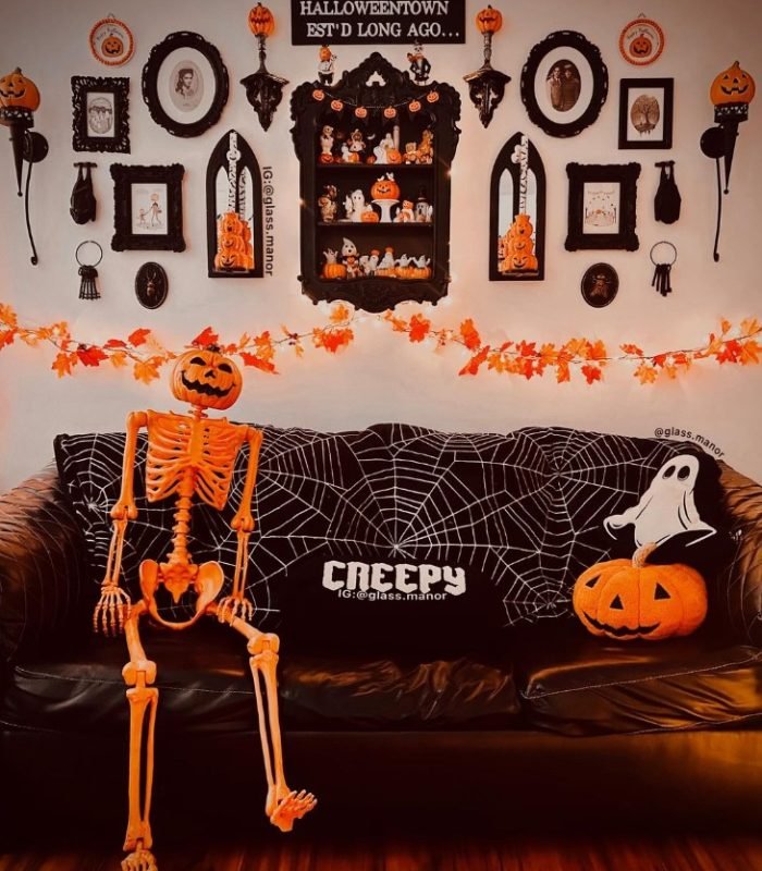 Living Room Halloween Home Decor